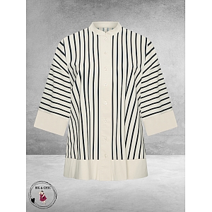 Plus Basics Mao Tuniek/Jasje Breton Stripe
